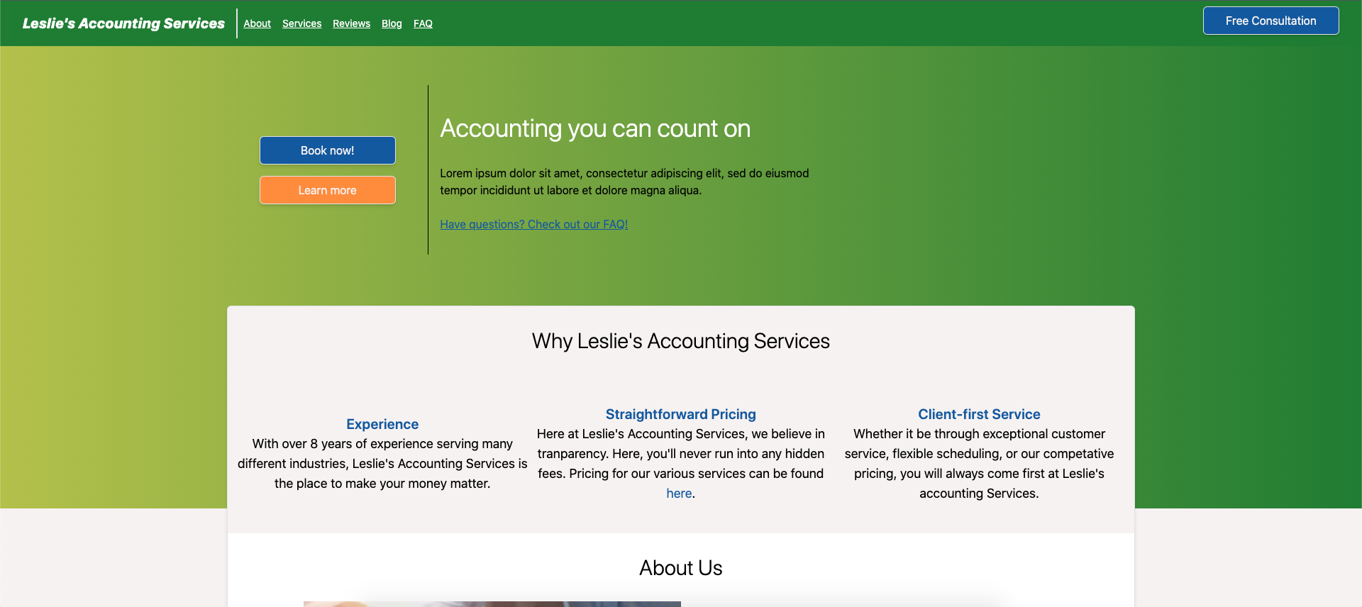 Image for Leslie's Accounting Services